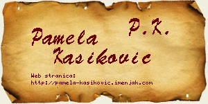 Pamela Kašiković vizit kartica